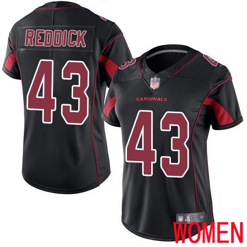 Arizona Cardinals Limited Black Women Haason Reddick Jersey NFL Football #43 Rush Vapor Untouchable